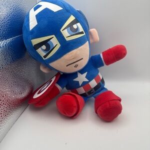 Marvel Captain America Plush Toy Superhero Stuffed Doll Soft Figure